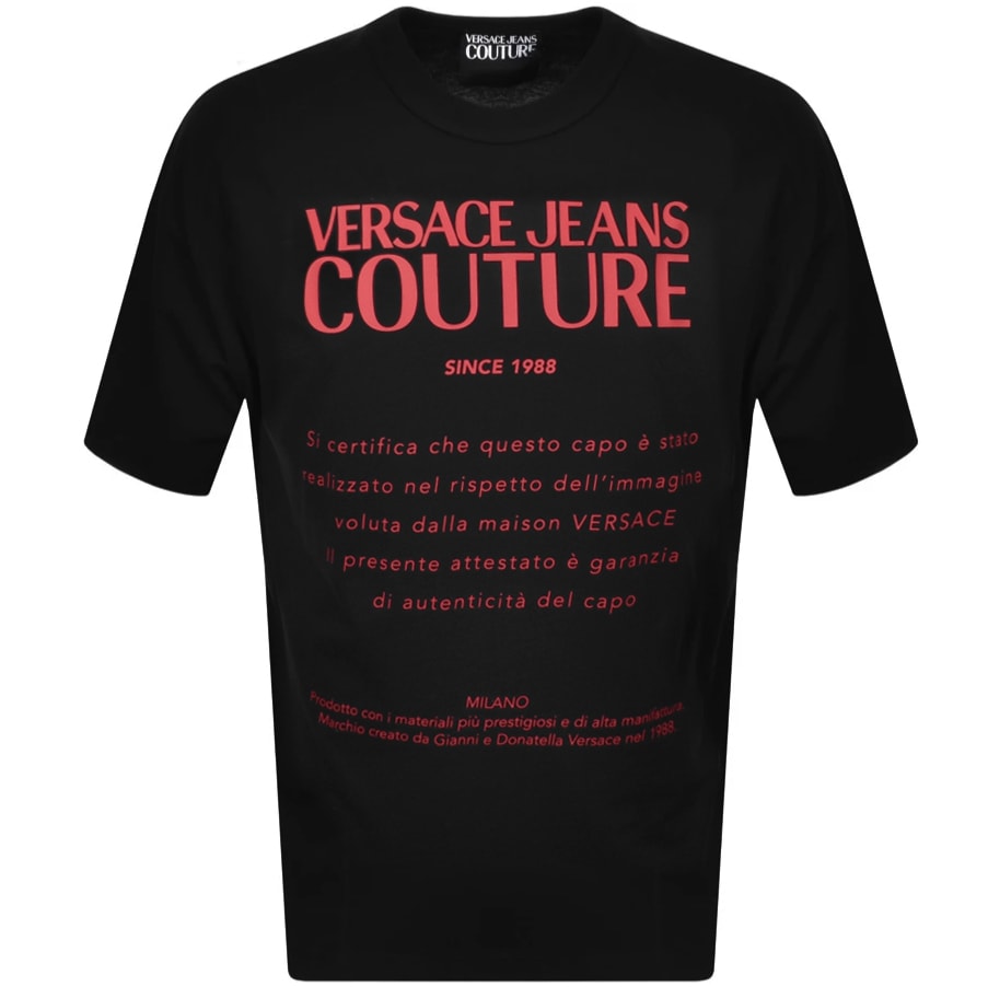 Alternative Image for ProductVersace Jeans Couture Logo T Shirt Black1